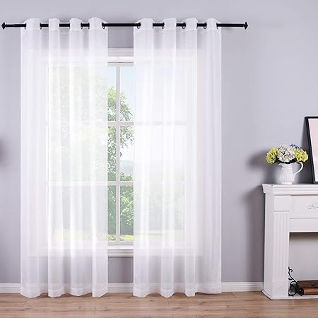 curtains sheers white