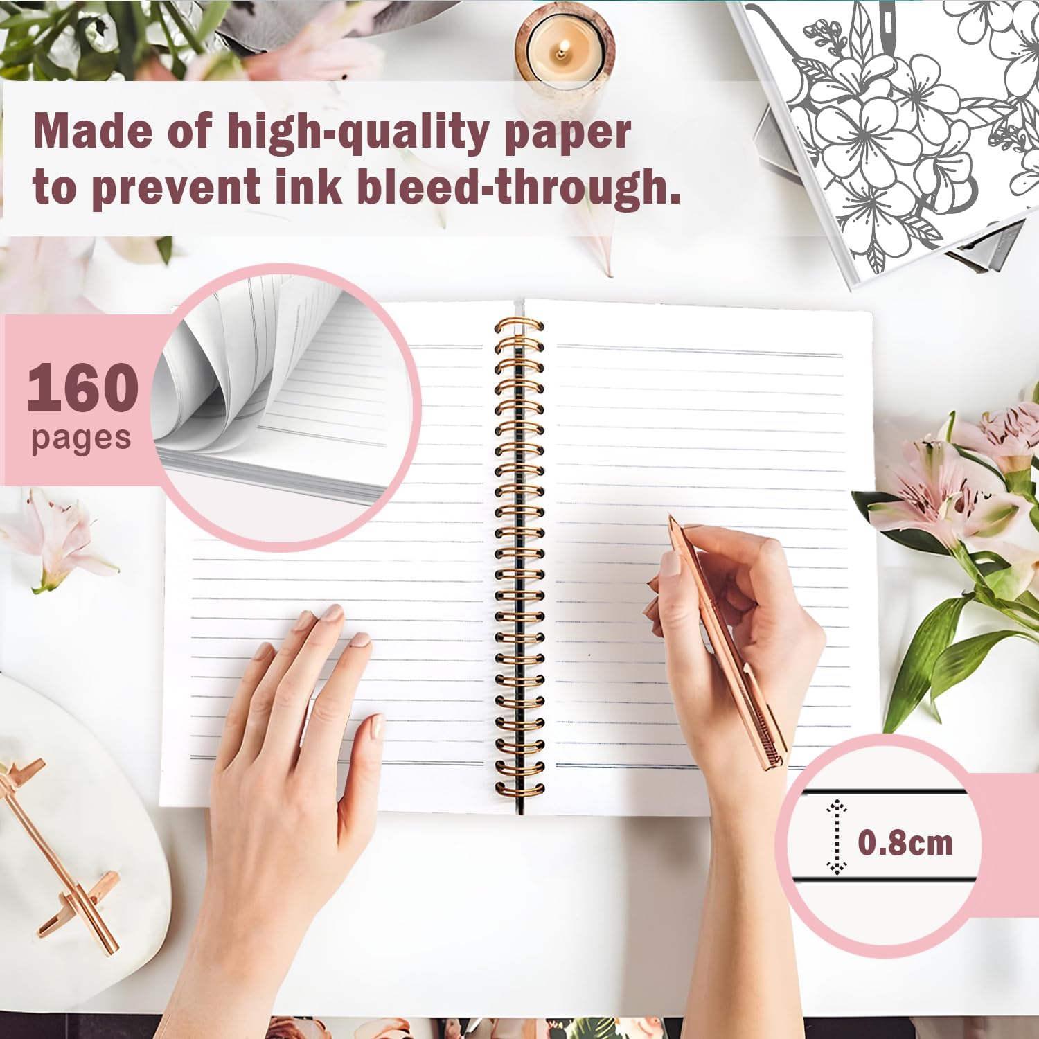 Lacama Nursing School Planner Nurse Notebook Journal, Nurse Gifts for Women,Nursing Essentials for Nurses, Nurses Week Gifts, Nurse Graduation Gift, A5 Spiral Notebook - Image 6