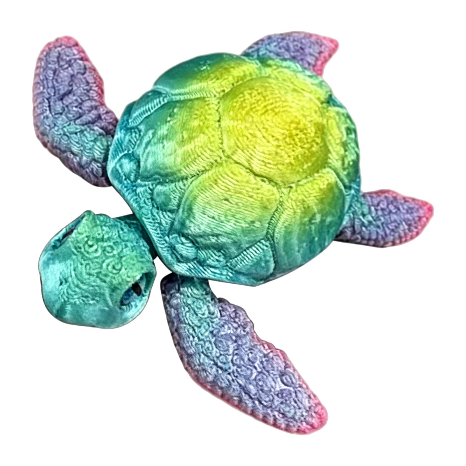 Alksubbm 3D Printed Sea Turtle Realistic Sea Turtle Statues, 3D Printed Animal with Flexible Articulated Joints for Home Decors Figurines Statues