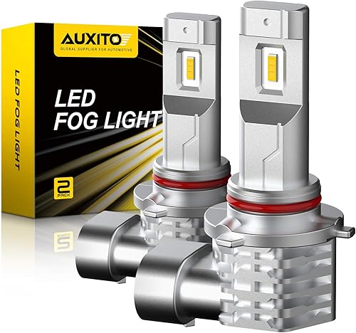 Miniatura 8 de AUXITO Bombilla LED antiniebla 9145 9140 H10 sin ventilador, 6000 lm por juego, 6500 K blanco frío, chips LED CSP, bombillas antiniebla o reemplazo