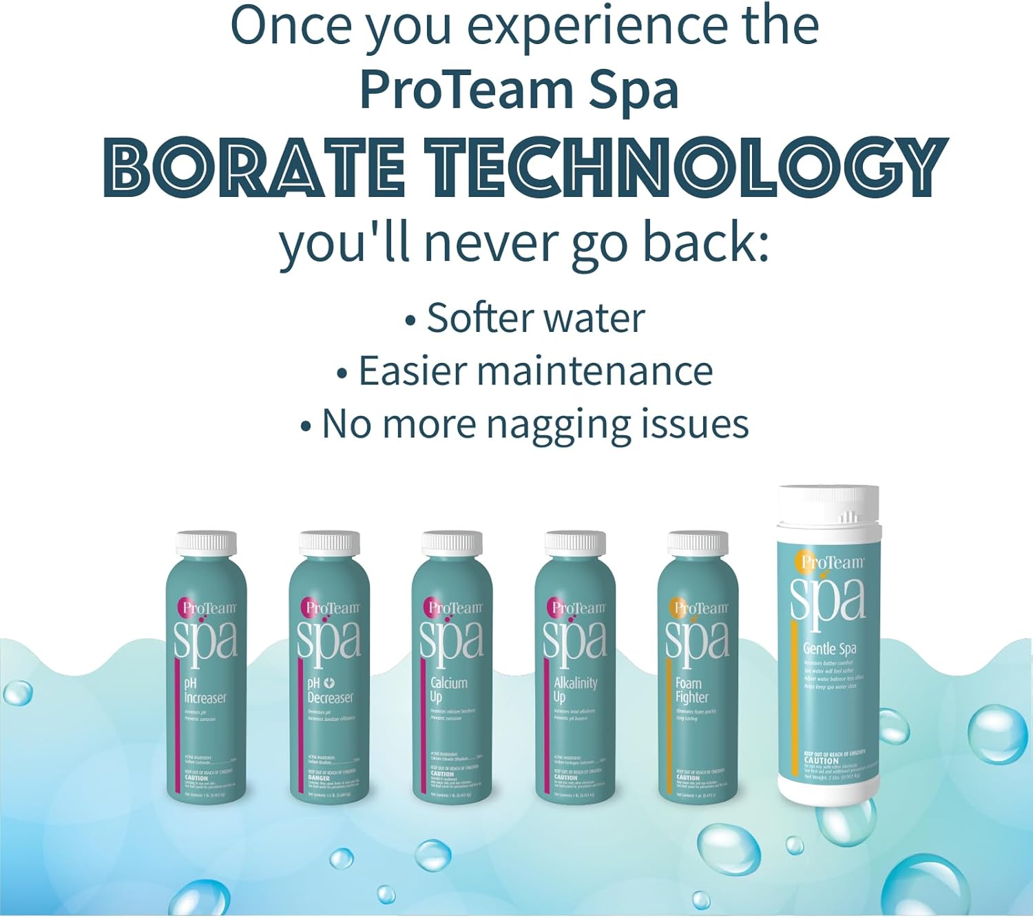 ProTeam Spa Calcium Up - Spa Calcium Hardness Increaser Hot Tub - Calcium Increaser for Hot Tub with SplashWiz Hot Tub Chemicals Care Guide - Made in the USA (1 lb) (2pack)