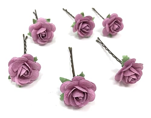 Miniatura 9 de Flores horquillas de pelo de la boda clips de pelo nupcial pieza de pelo rosa accesorios de pelo