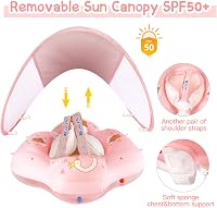 WYRIAZA Úszógumi Napellenzővel SPF 50+ Babáknak 5-16 kg Egyensúlyozó Labdával - L (8-16KGS) 4