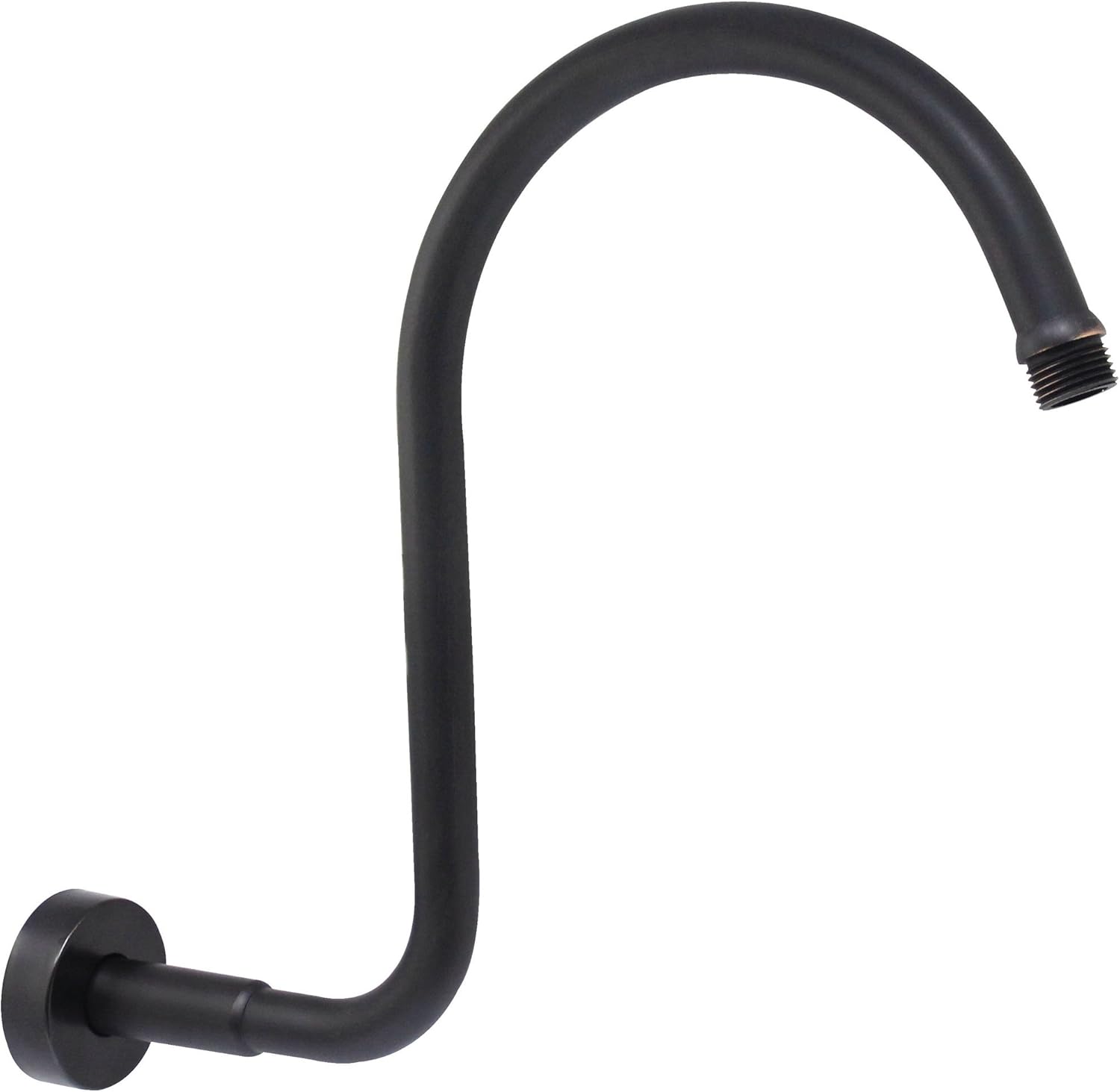 “S” Shower Arm with Flange – Stainless Steel SS304 – Rubbed Bronze - 5 Year Warrantee