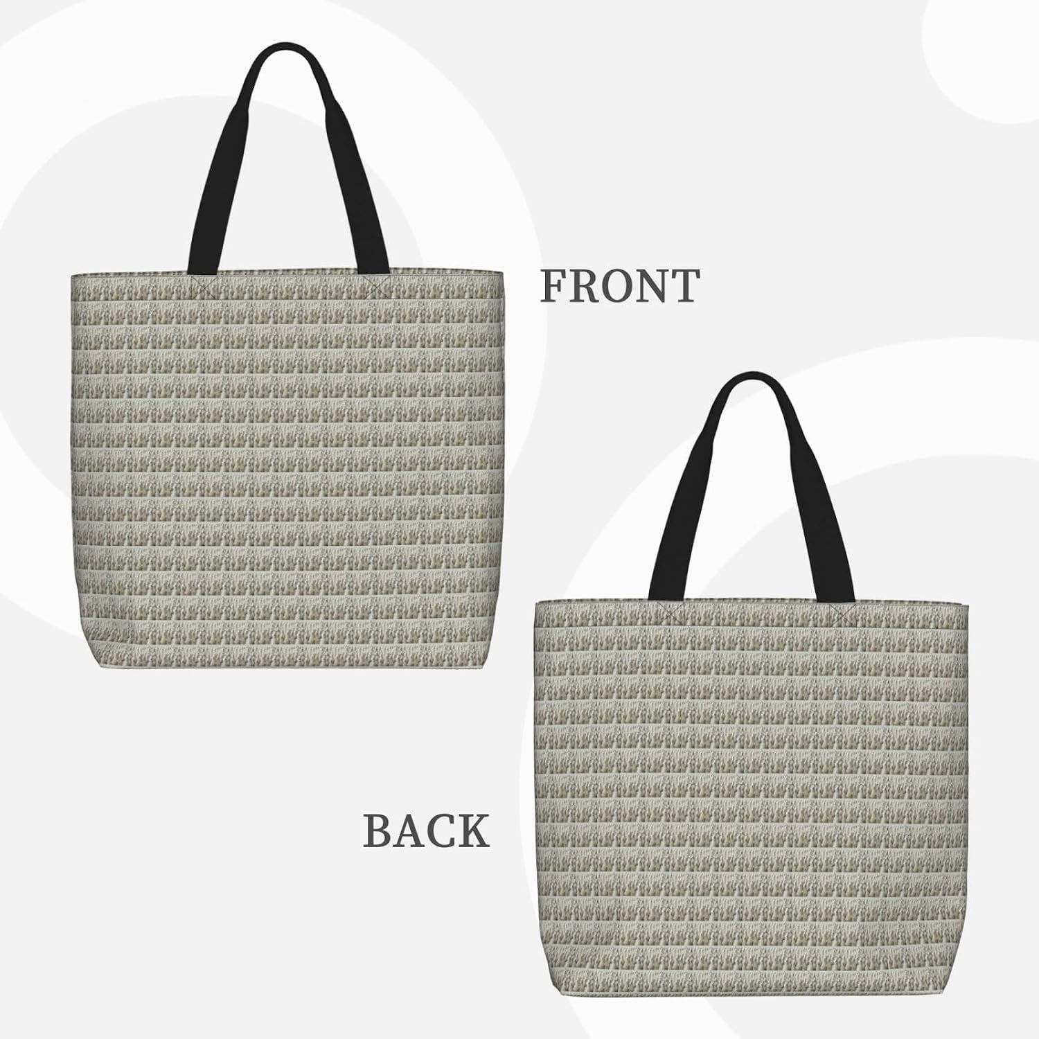Cute Llama Print Eco-Friendly Tote Lightweight Grocery Bag Daily Commuting Travel Beach Gym Use