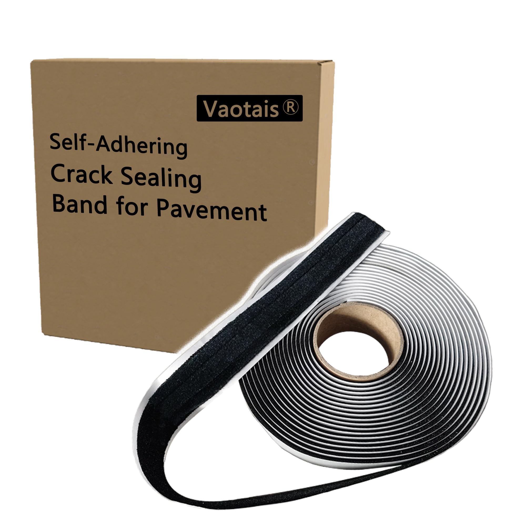 Vaotais Innovative Upgraded Asphalt Crack Sealer and Joint Repair Tape - Handles Temp Extremes, Efficient Road Repair, Improved Version, Torch Not