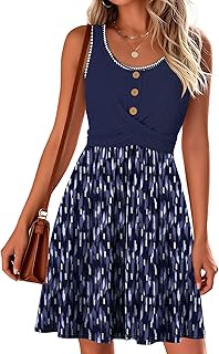 Summer Dresses for Women 2026 Trendy Twist Front Waffle Knit Dress Flowy Sleeveless Sundresses Price In India