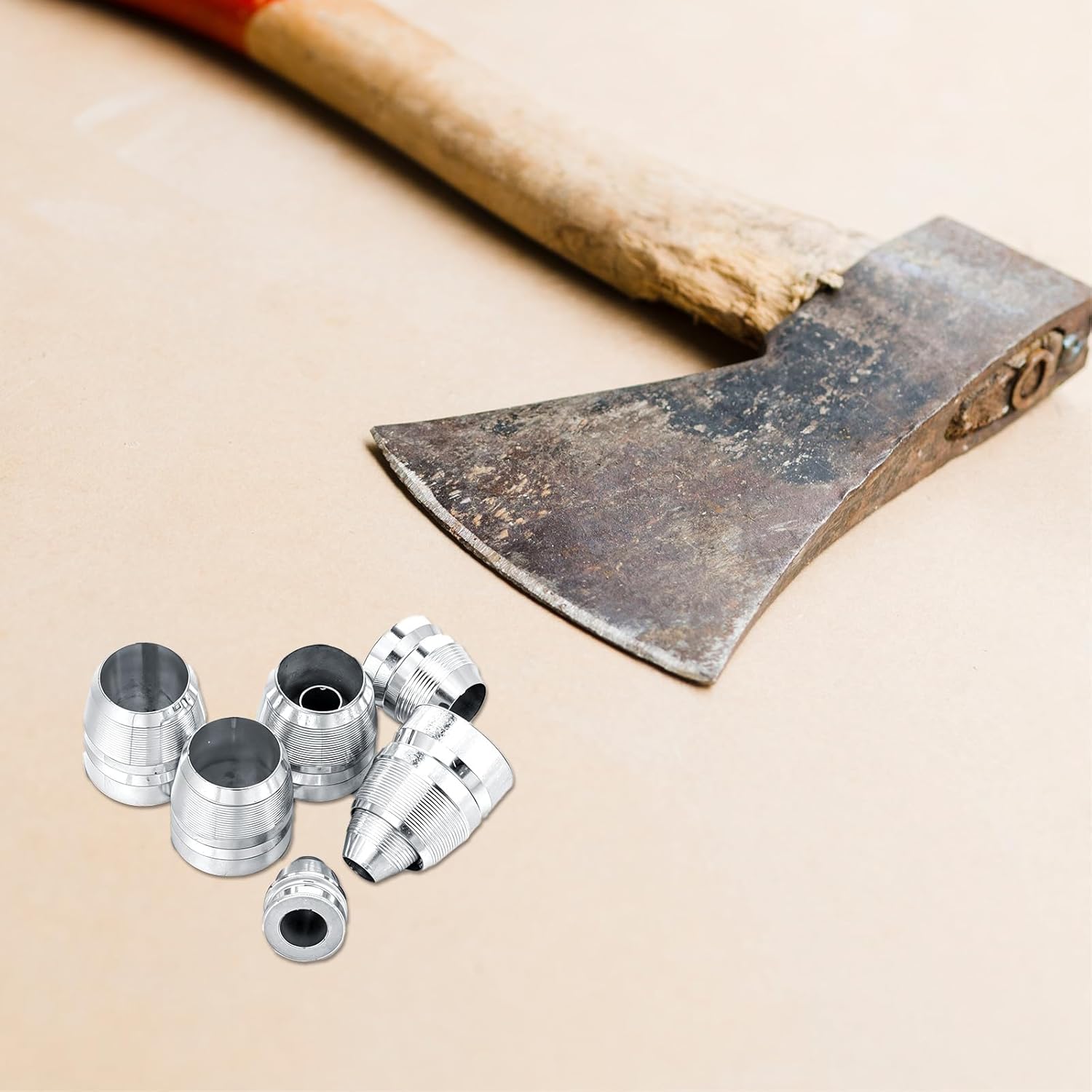 30 Pcs Round Axe Handle, Metal Wedge Hammer Handle Wedges, Hand Steel Wedges for Axe Claw Hammer Sledge(0.31/0.39/0.47 Inch)