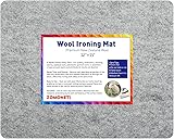 ZOMONETI 15" x 12" Wool Pressing Mat 100%!N(MISSING)ew Zealand Felted Wool Ironing Mat Pad Blanket for Quilter, Sewing, Quilting Supplies and Notions