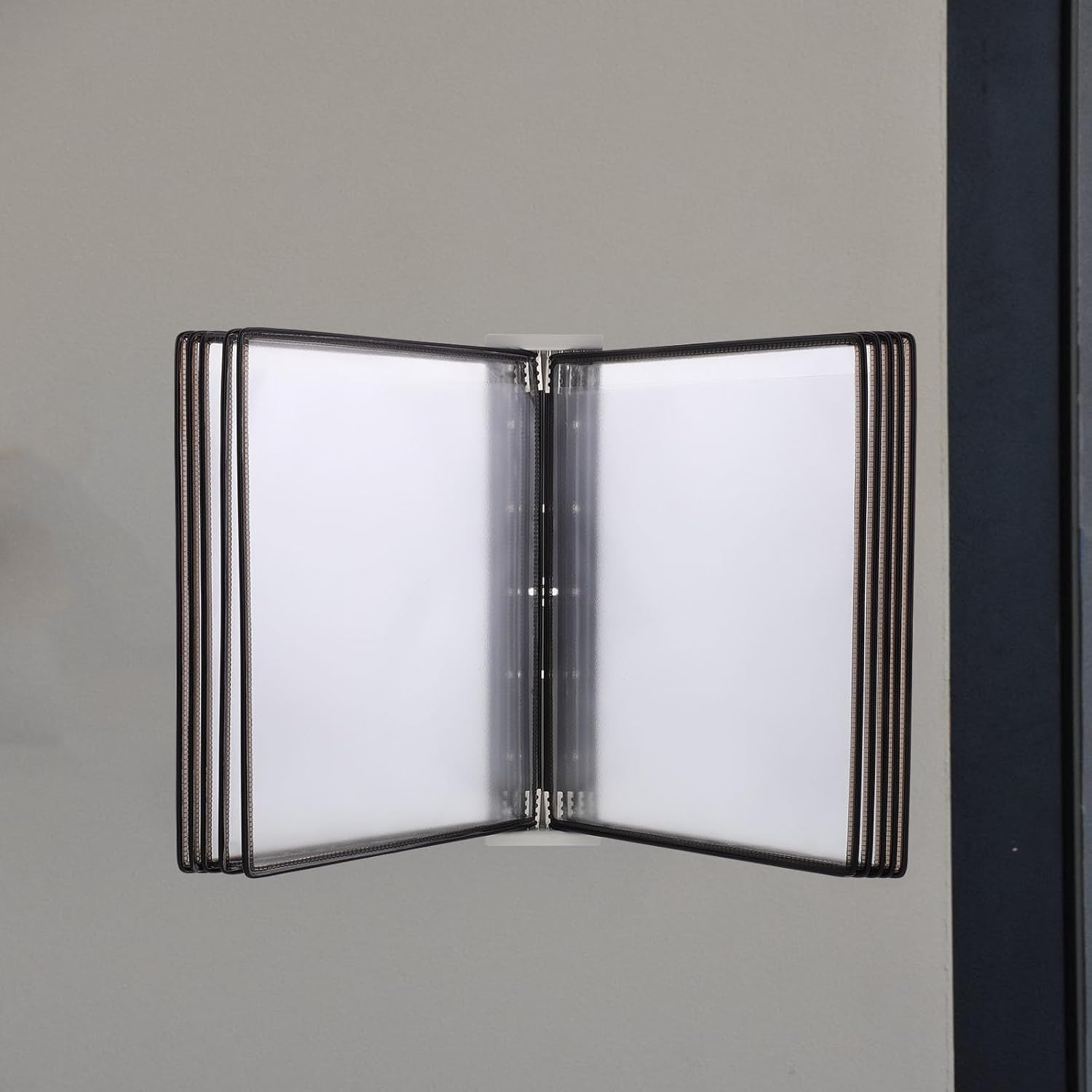 VALICLUD 壁掛け式ページ書類整理ファイルホルダー 省スペース設計で机上を整理 軽量素材で耐久性あり 書類の素早い閲覧と管理に