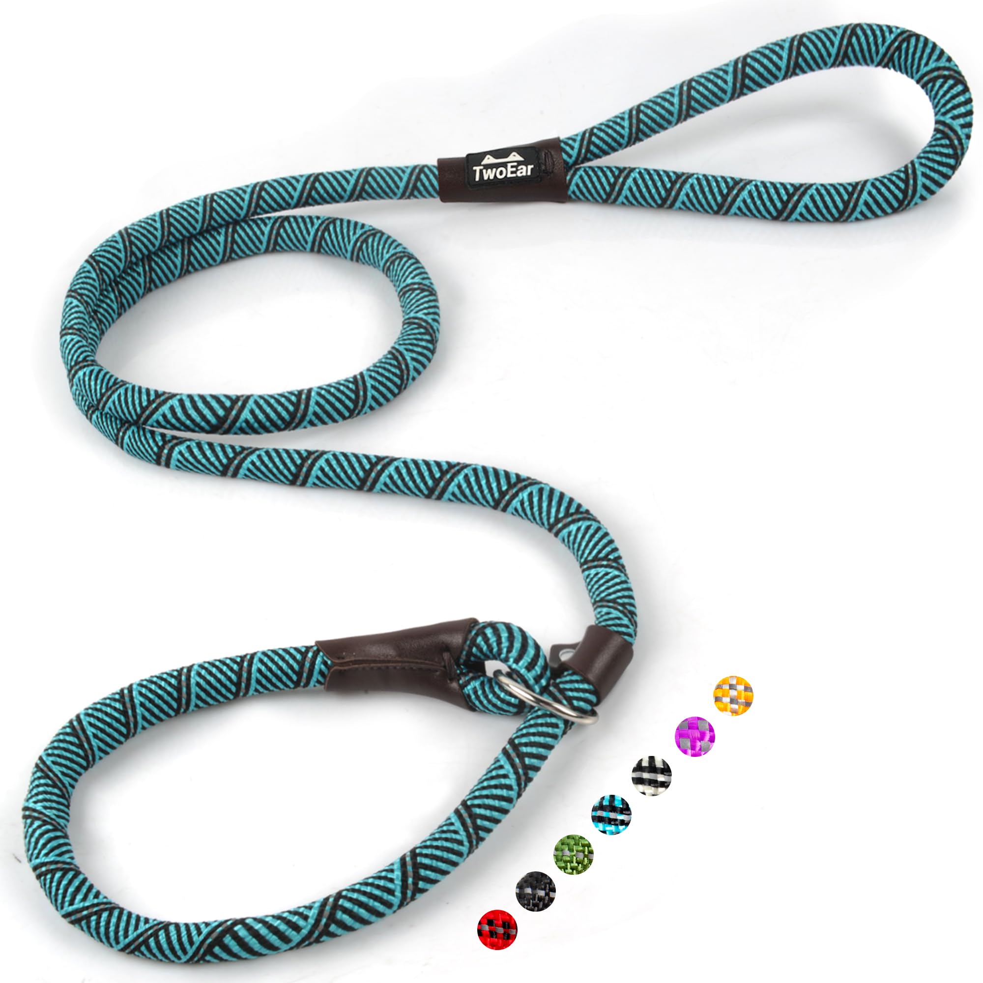 Twoear 6FT Slip Lead Dog Leash, Heavy Duty Slip Leash for Dogs | with Highly Reflective,…