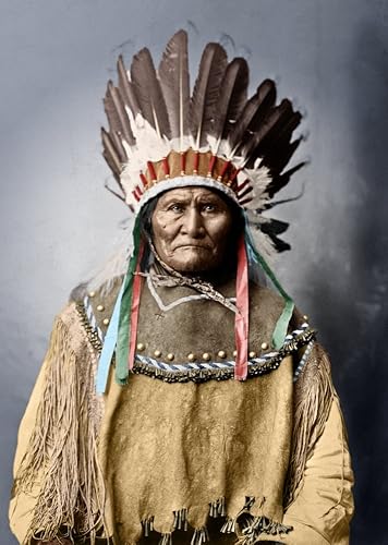 Posterazzi Geronimo (1829-1909). Namerican Apache Leader. Fotografía de Aaron Canady C1907. por Poster Print by by, (18 x 24)