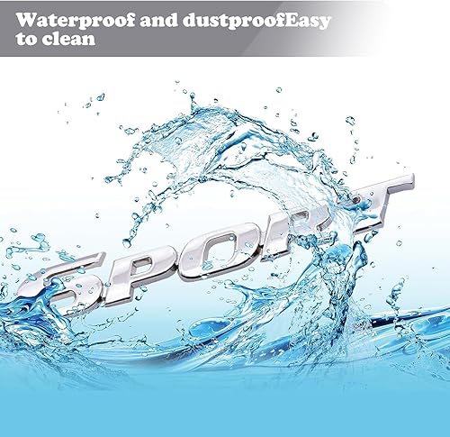 Miniatura 4 de UGSHY 1 insignia deportiva para puerta lateral, calcomanía de metal 3D personalizable para automóvil, calcomanías adhesivas para maletero de