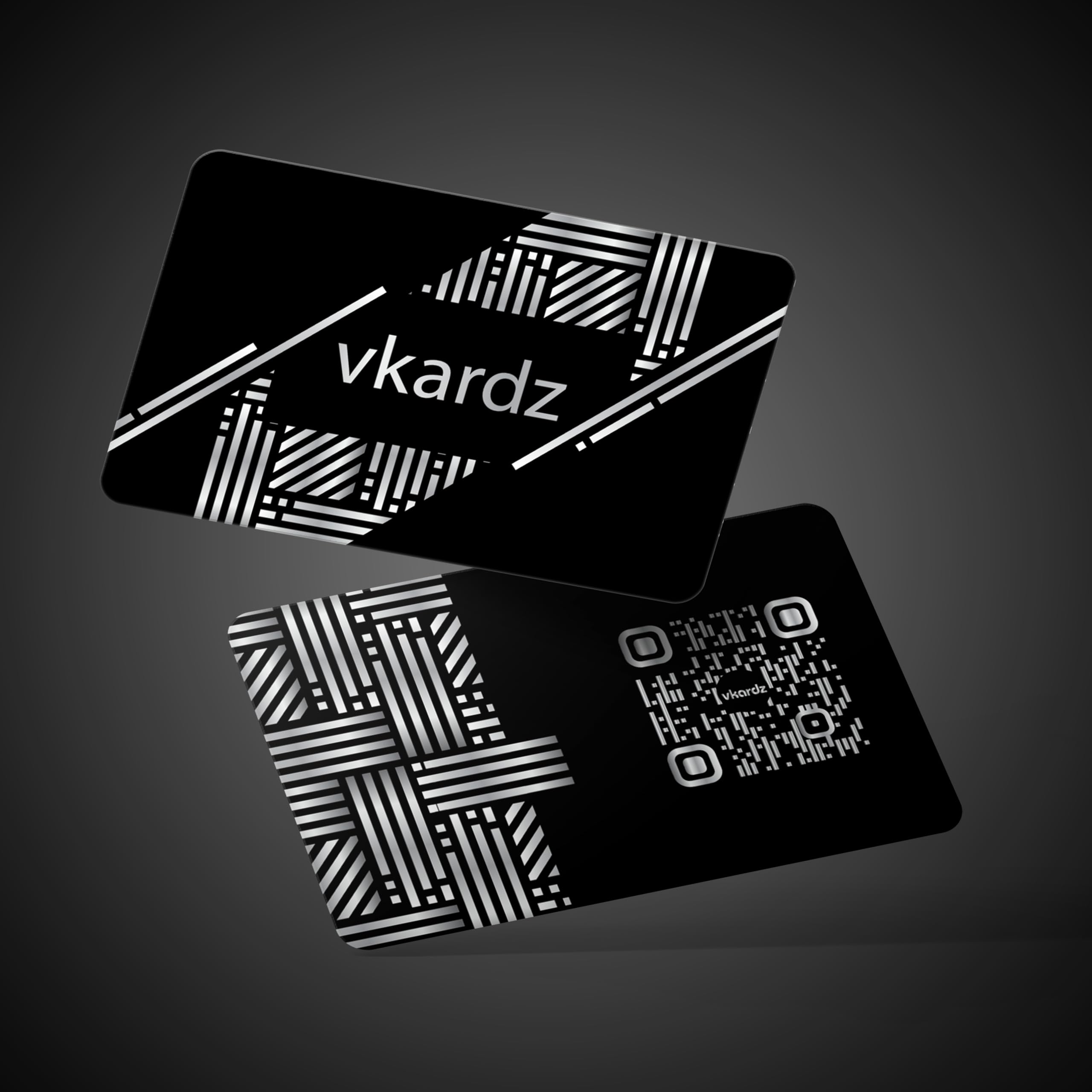 Black and Silver PVC NFC Smart Business Card