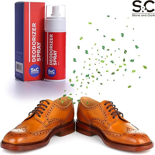 Miniatura 4 de Desodorante natural para zapatos en spray y spray para pies, 5.29 onzas. - Eliminador de olores para zapatos con eucalipto, aroma a menta,