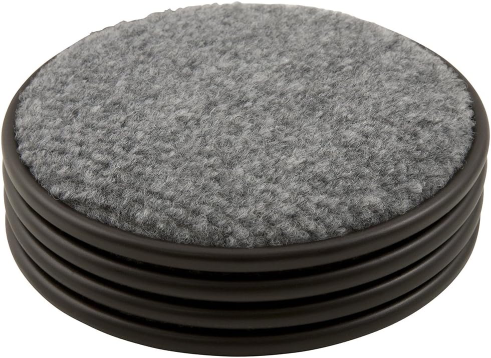 SoftTouch 1 3/4" Square Reusable Carpet Bottom Furniture Caster Cups to