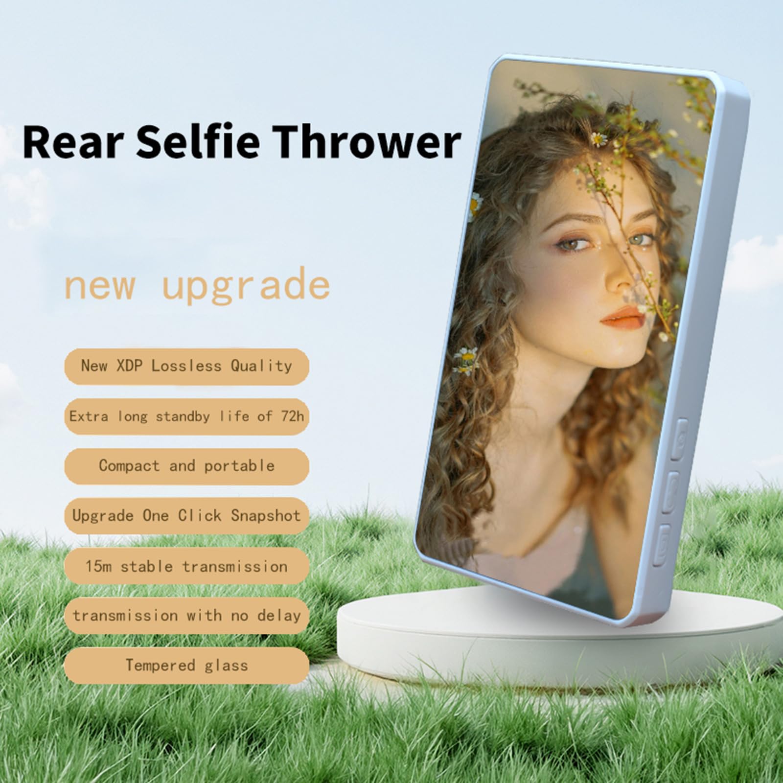 Schermo di vetro della fotocamera del telefono con il supporto portatile dello schermo dello smartphone per la trasmissione in diretta e contenuti Prendere il telefono Selfie schermo
