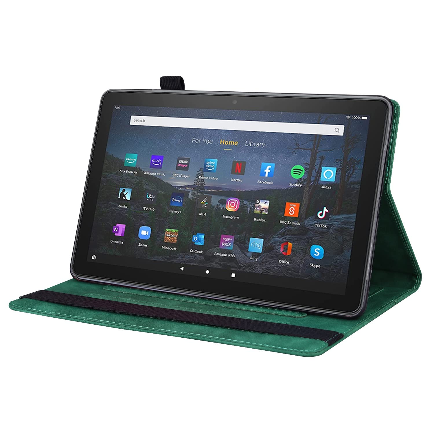 Custodia protettiva per tablet PC compatibile con iPad Mini 6 con staffa per tablet PC custodia per tablet custodia regolabile con cinturino di fissaggio per schede custodia per tablet antiurto