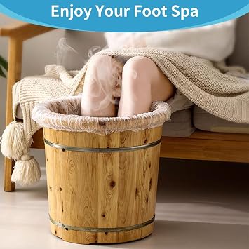 25PCS Pedicure Liners Disposable - Plastic Footbath Spa, Soak Liners