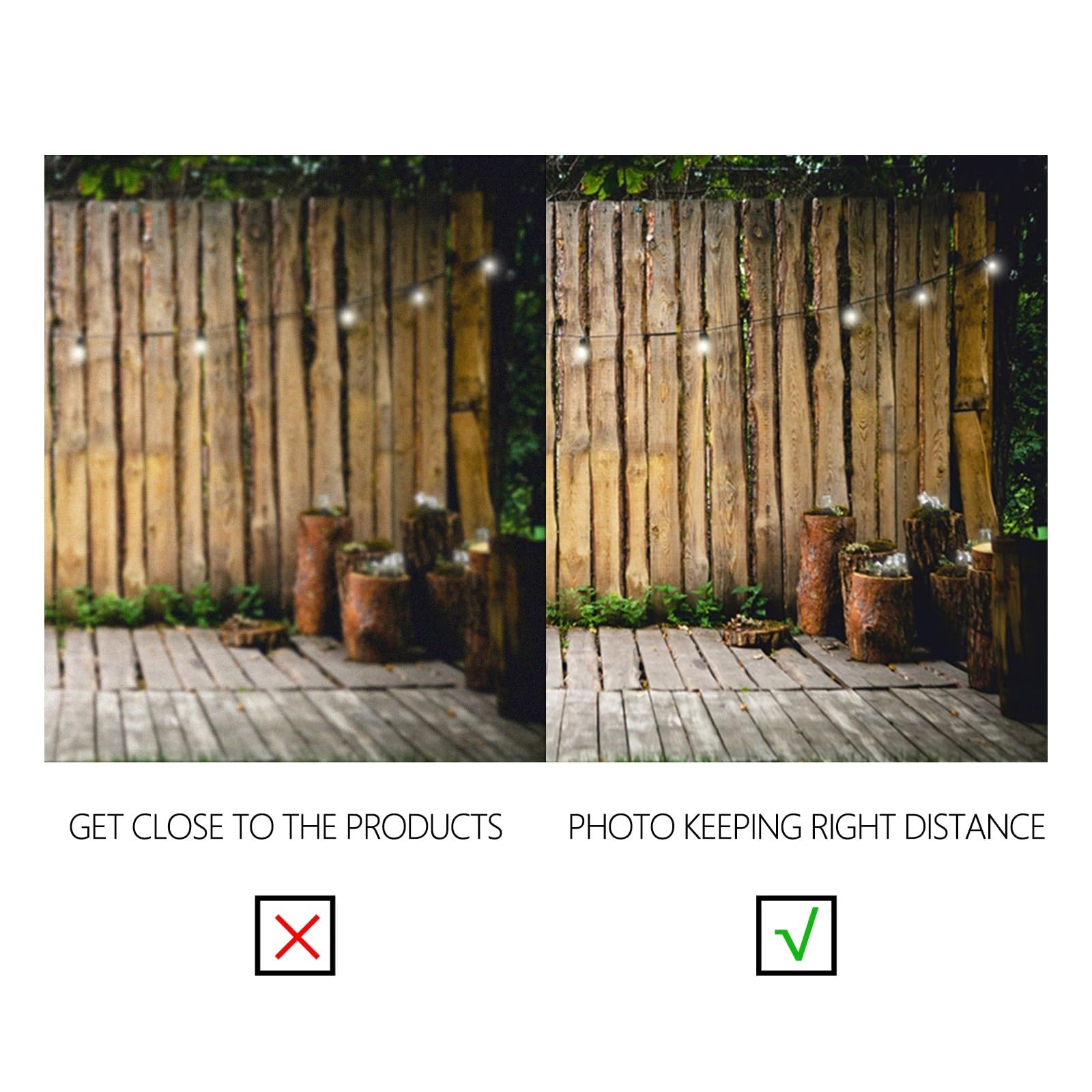 YongFoto 2,2x1,5m Polyester Toile de Fond Mur de Bois rayé Parquet Barils Tas de Bois Fond de Studio de Mariage Photo Décors de fête photobooth Shooting Accessoires