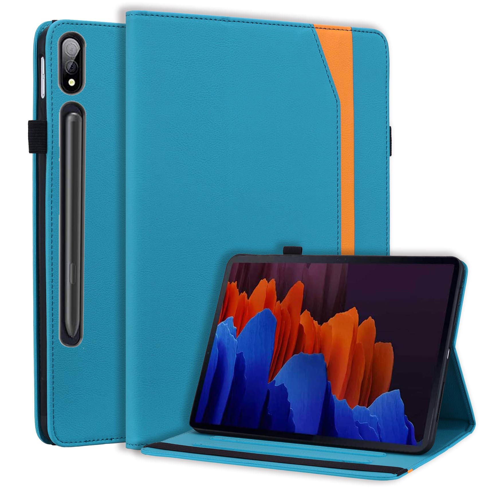 CXTcaseCase for Samsung Galaxy Tab S8 Plus/S7 FE/S7 Plus 12.4 Inches, Intelligent Tablet Protective Case with Stand Function and Auto Sleep/Wake for Galaxy Tab S8+ 2022/S7 FE 2021/S7+ 2020, Light