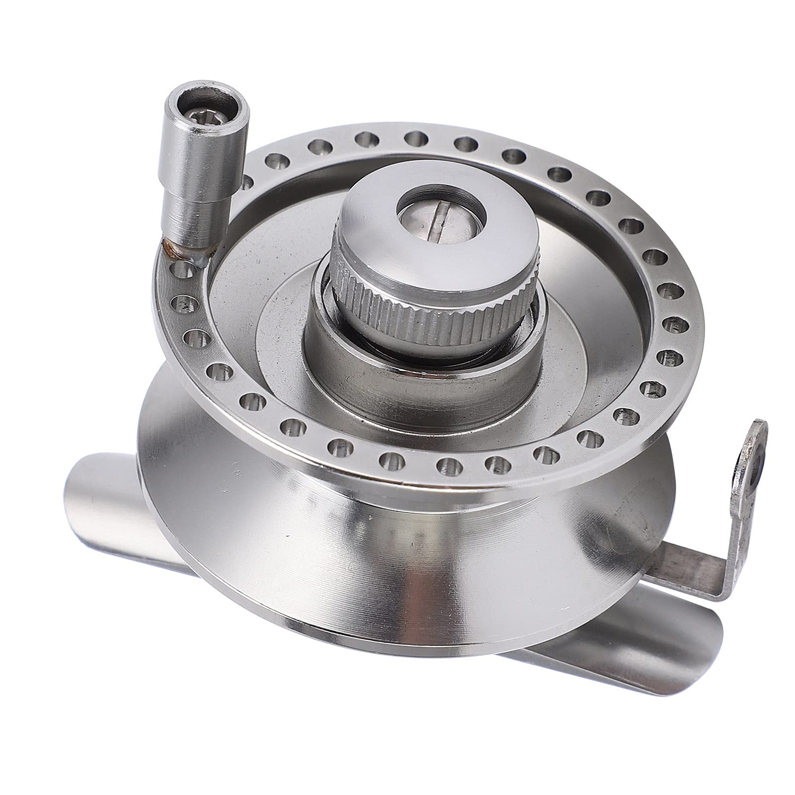 BLT50 Full Metal Raft Reel, Front End Fishing Reel, Aluminum Alloy Ice Rock Fishing Reel with 2+1 Bearings, Compact Design for Outdoor Fish Tackle Gear