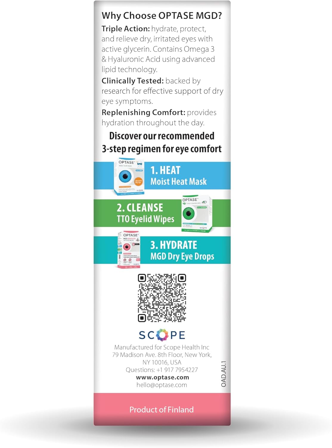 Optase MGD Advanced Dry Eye Drops, 0.33 fl oz - Lipid-Containing Preservative Free Eye Drops for Dry Eyes - Visually Clear Artificial Tears - Contact Lens Compatible - Multidose Bottle with 300 Doses - Image 4