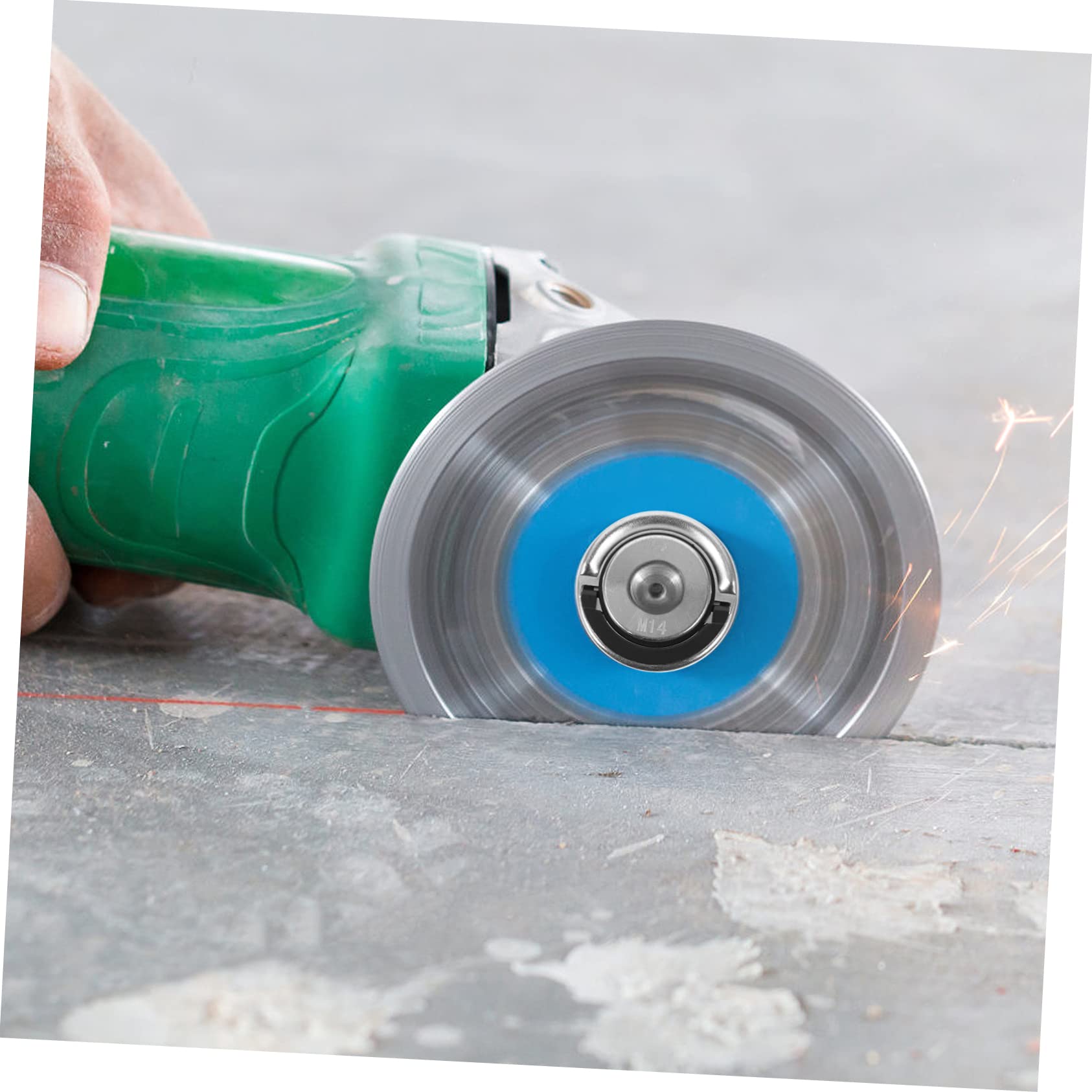 HOMSFOU 3 Pz Piastra per smerigliatrice angolare dado della smerigliatrice smerigliatrice angolare accessori per smerigliatrice levigatrice angolare dado flangiato in acciaio Silver