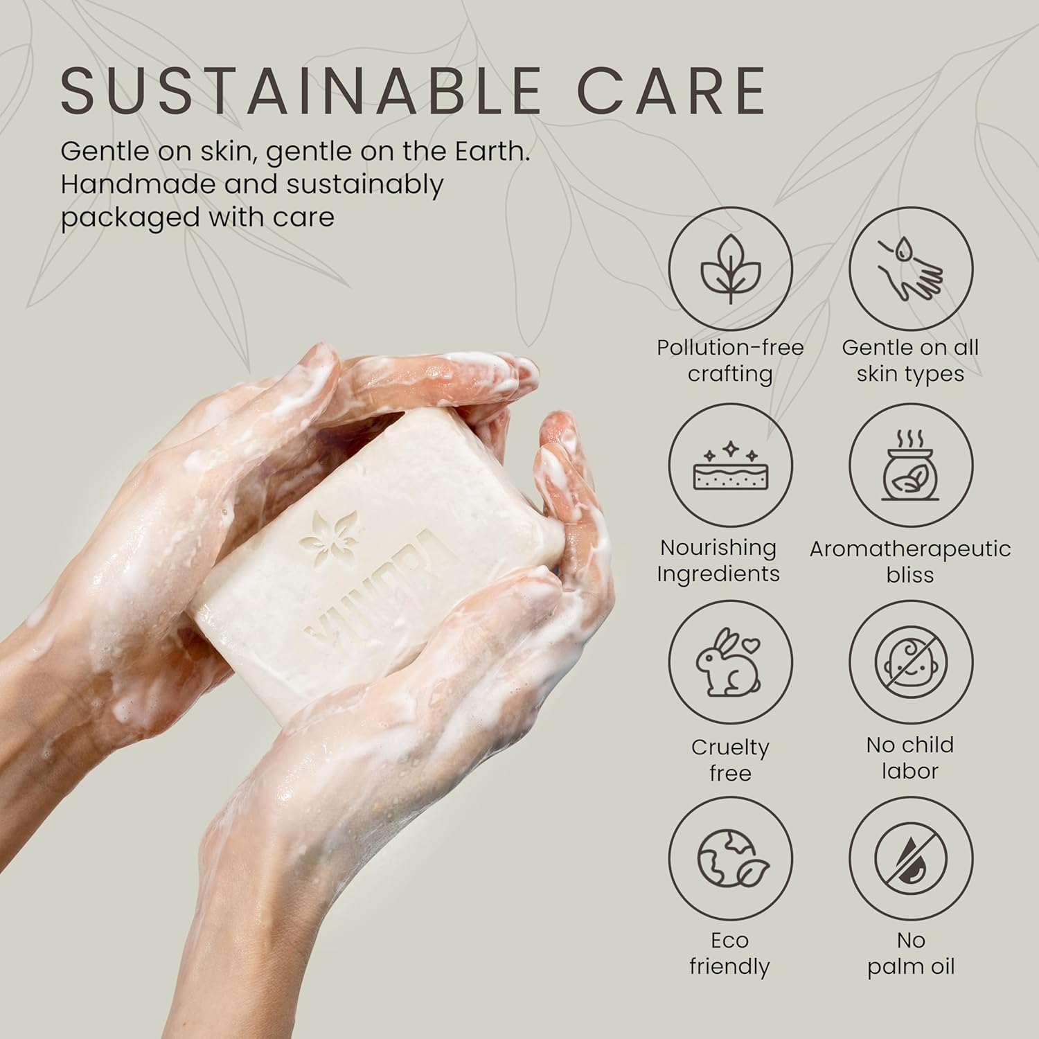 Handmade Body Soaps 5 Oz Pack of 4 – Long-Lasting Natural Bar Soap – Luxurious Aromatherapy Scents – Moisturizing Herbal Skincare – Gift Set – The Pure Balance image 3