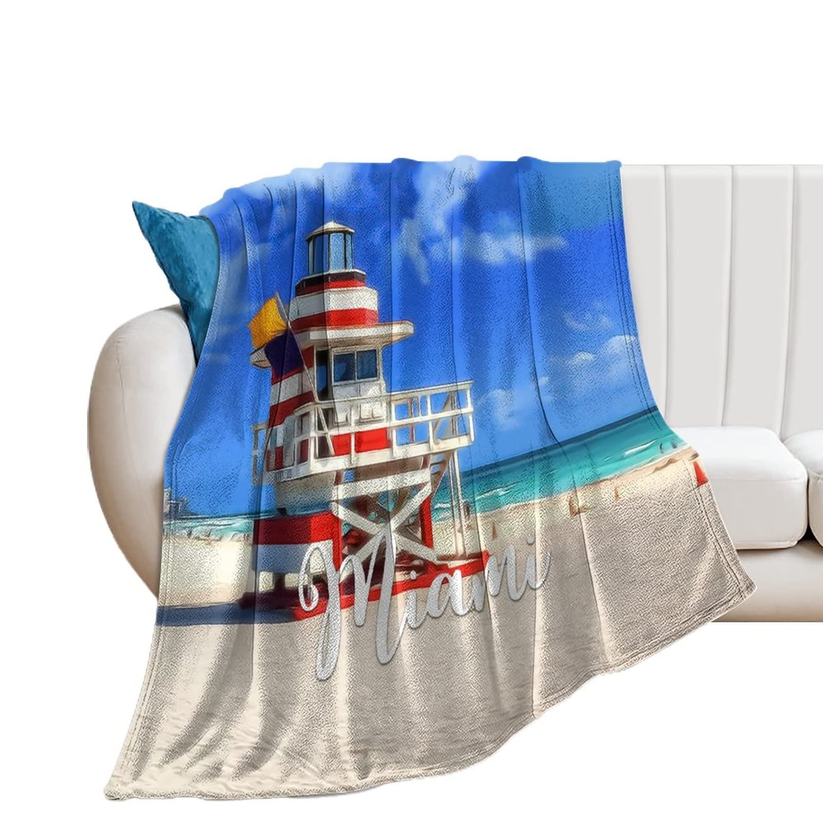 Couverture polaire flanelle douce voyage climatisation canapé 127x152