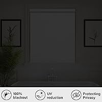 Vista 4 de Boolegon Persianas enrollables opacas para ventana, oscurecimiento de la habitación, con protección UV, aislamiento térmico, persianas abatibles