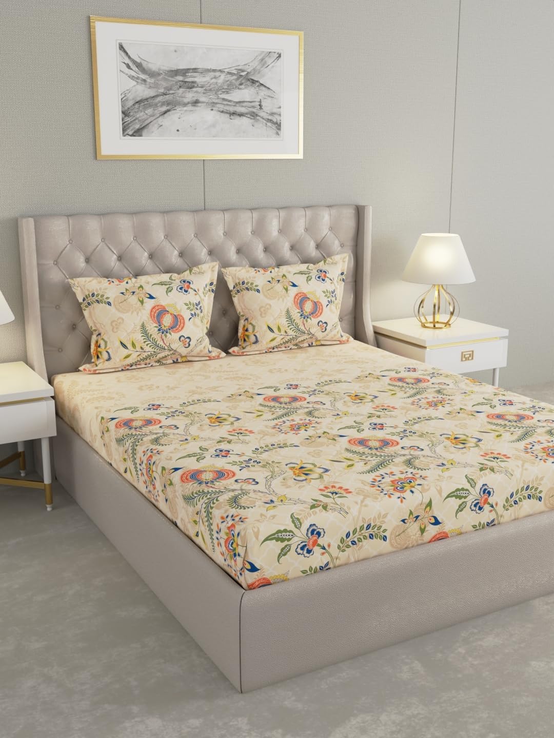 See full amazon price history chart for Raymond Home Avenue King Size Bedsheet 120 TC, Cotton Rich Bedsheet with 2 Pillow Covers (King, Cream) Raymond Home Avenue King Size Bedsheet 120 TC, Cotton Rich Bedsheet with 2 Pillow Covers (King, Cream) (B0D4VFQYP7) Amazon Price History, Amazon Price Tracker
