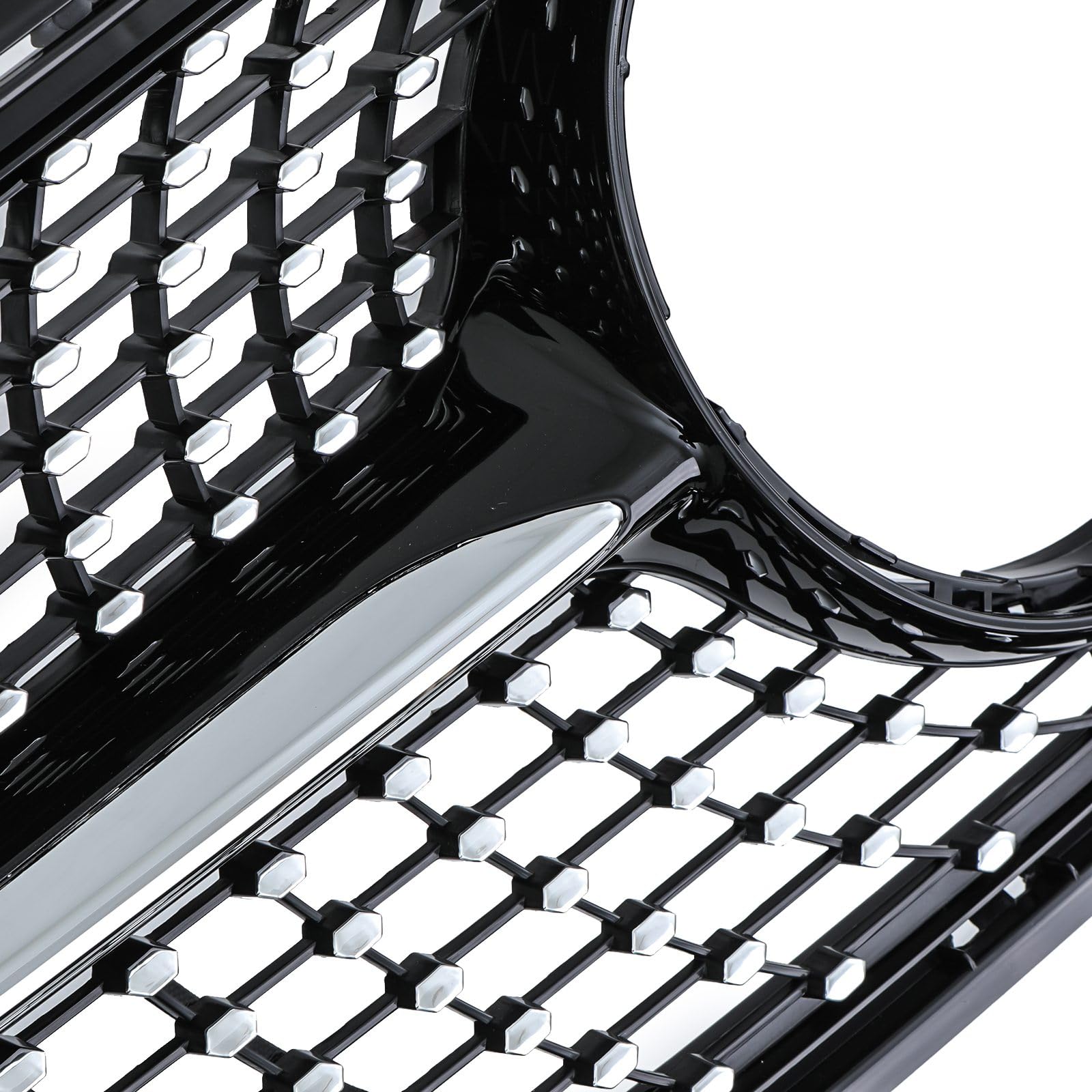 GRIGLIA PARAURTI ANTERIORE DIAMOND STILE NERO GRIGLIA PER MERCEDES CLASSE A W176 12-15