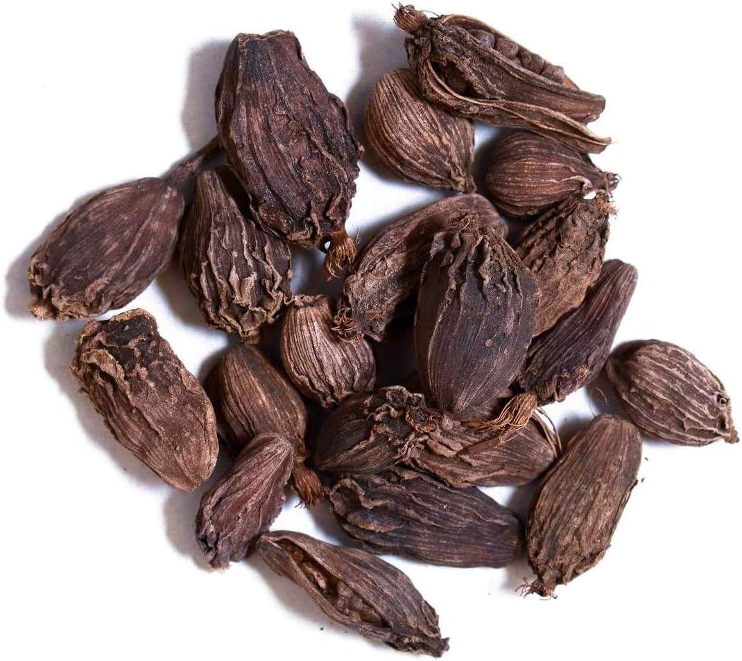 Black Cardamom / Big & Black Cardamom (Badi Elaichi, Sabut Elaichi) 50 Gram