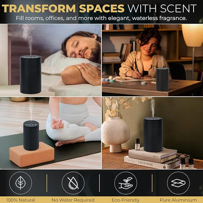 Difusor de Aromas Eléctrico HUVAMA A7 Mini portátil miniatura 3