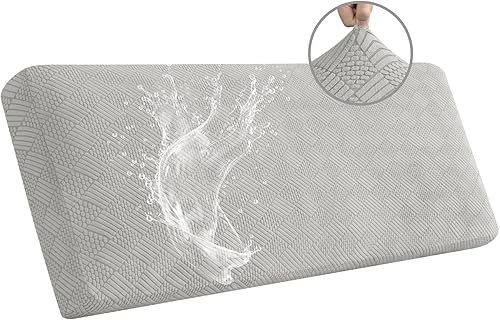 Miniatura 14 de Easy-Going Fundas de cojín impermeables para sofás y sofás, funda de asiento de sofá de jacquard elástica de repuesto para perros, mascotas y niños,