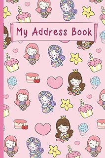 My Address Book: Cute Kids Address Book for Girls. Alphabetical with Address, Birthday, Social Media, Phone, and Emails