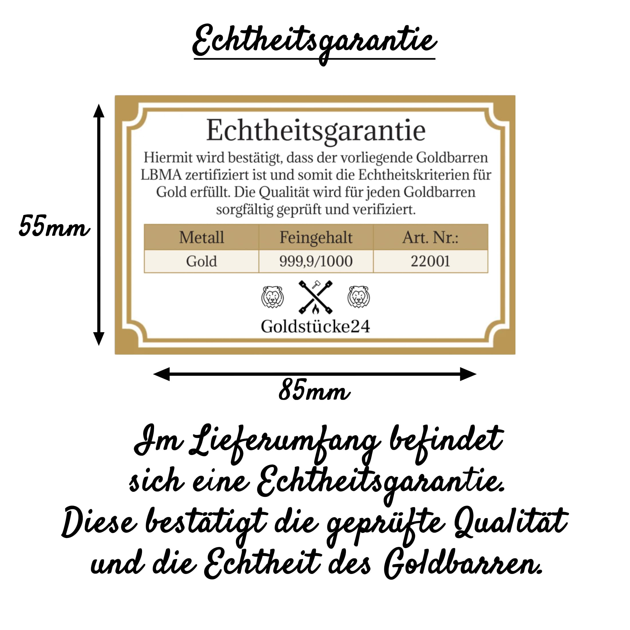 Goldbarren 1g - 1 Gramm Gold - Heraeus - Feingold 999.9 - Prägefrisch - LBMA zertifiziert | Prägefrisch, LBMA zertifiziert