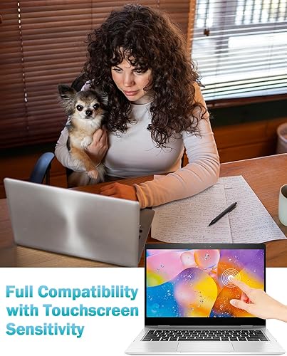 Miniatura 4 de F FORITO Paquete de 2 protectores de pantalla para laptop de 15.6 pulgadas, protector de pantalla de computadora compatible con