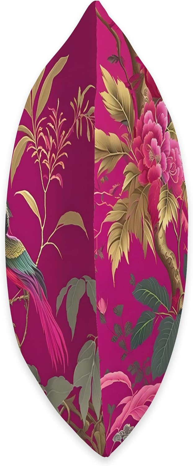 Thibaut daintree in Fuchsia Botanical Bright Chinoiserie Throw Pillow