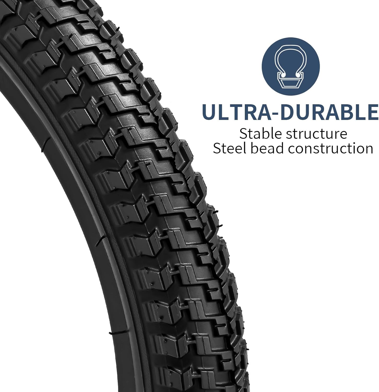 YUNSCM 12 1/2" Bike Tires 12 1/2 x 2 1/4 57-203 and Heavy Duty Tubes 12 1/2x2 1/4 CR202 Angled Valve Compatible with 12 1/2x2 1/4 12.5x2.25 Kid Bike Bicycle Tires and Tubes- 2 Pack (Y-558)