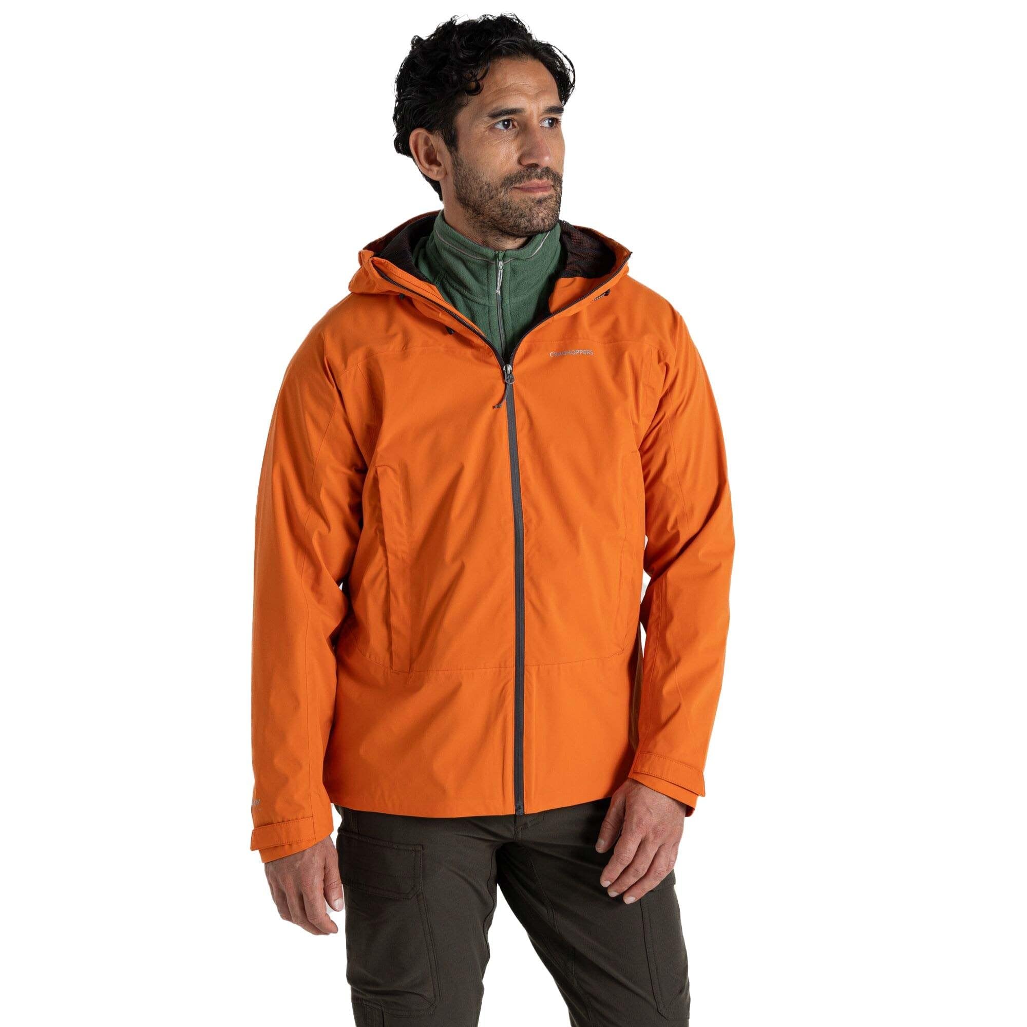Craghoppers Men's Orange Ponsa Full Zip Waterproof Jacket