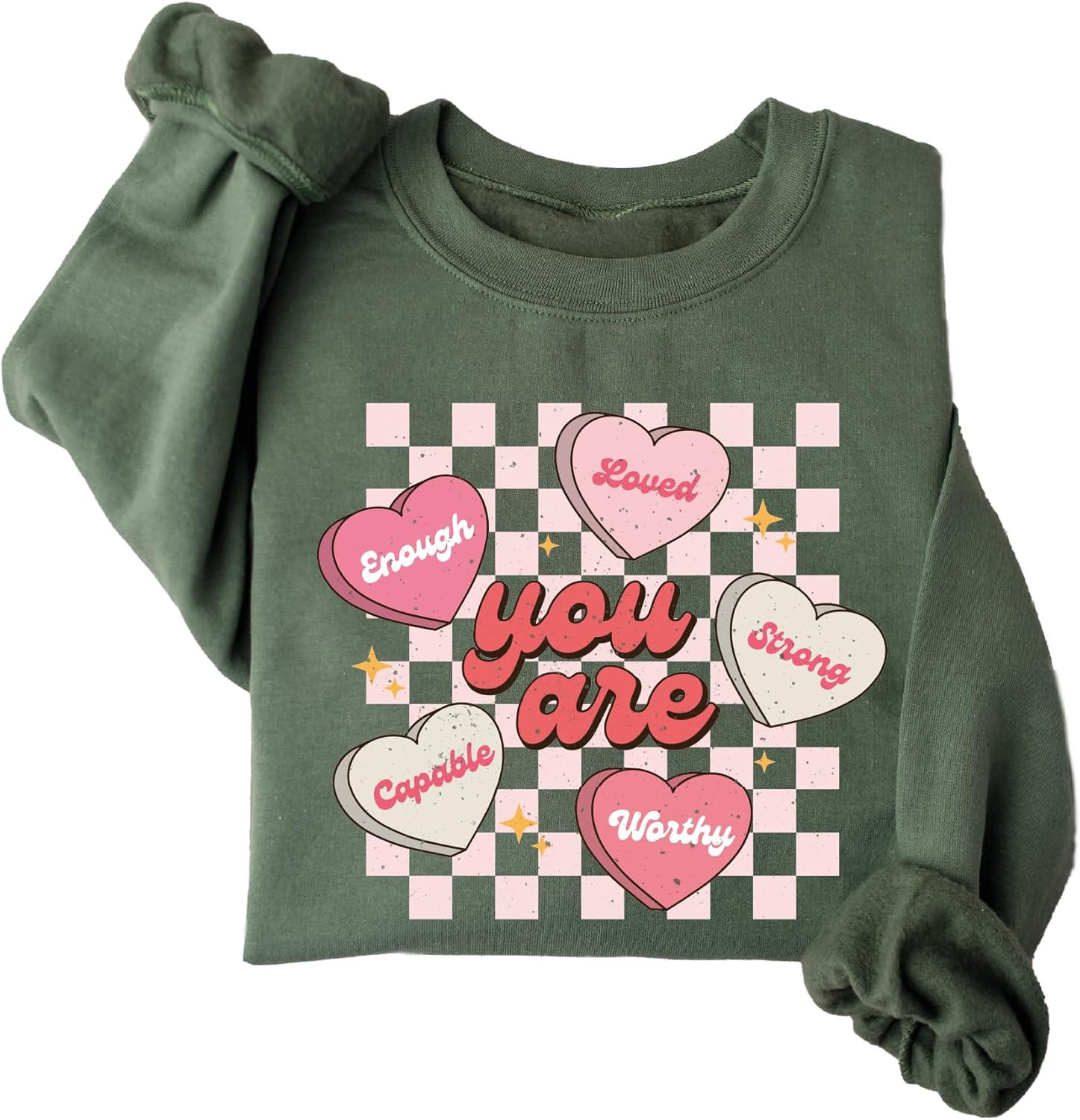 Cute Teacher Valentine Sweatshirt, Love Womens Valentines Day Gift - Image 5
