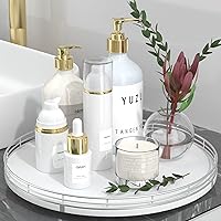 Vista 33 de Bandeja de baño de madera de roble de 12 pulgadas para mostrador, bandeja de tocador para perfume, loción, velas, maquillaje, joyería, fregadero