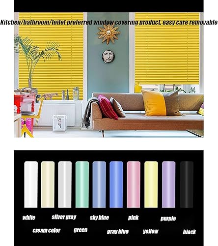 Miniatura 6 de Persianas enrollables opacas térmicas, persianas enrollables, persianas enrollables, de fácil ajuste para la oficina en casa, cocina, baño/inodoro o