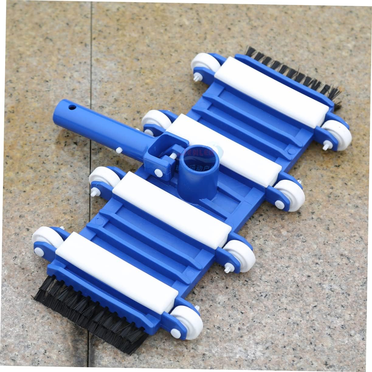 Swimming Pool Vacuum Head with Brushes 14-Inch Flexible Pool Cleaning Tool Heavy Duty Suction Brush