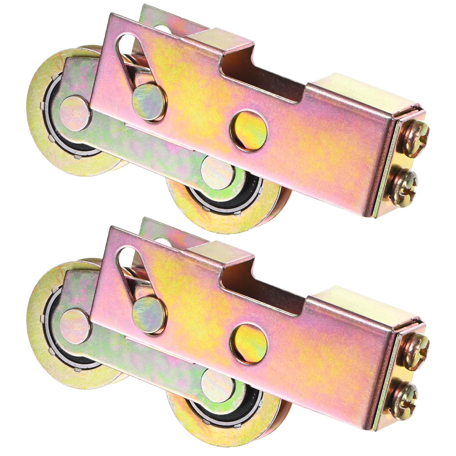 M METERXITY 2-Pack Sliding Patio Door Roller,1-1/4"/32mm Steel Ball Bearing Sturdy Sliding Roller Assembly Adjustable Sliding Door Wheel Replacement for Sliding Door