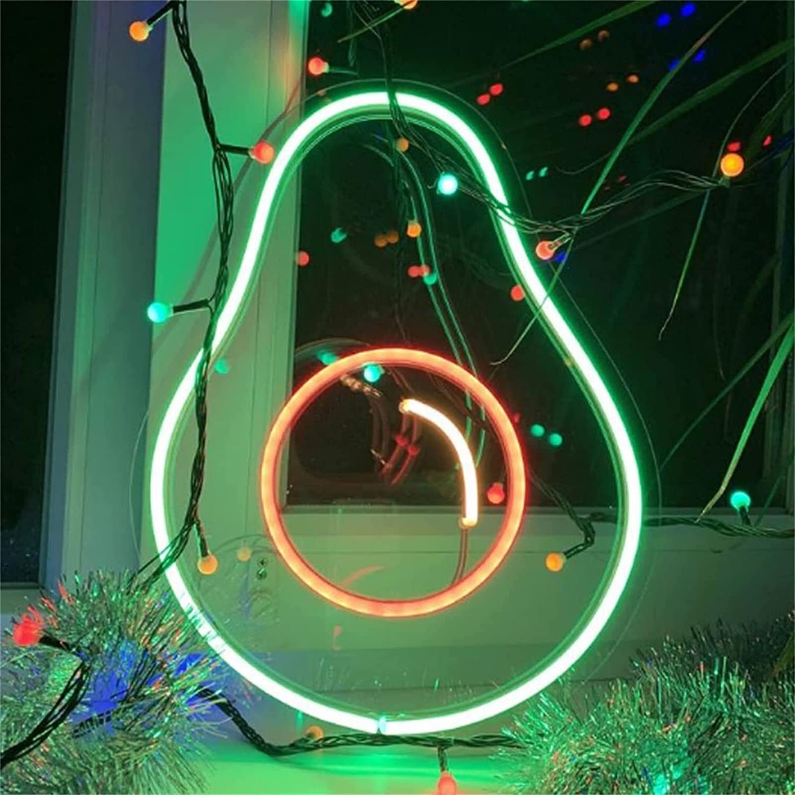 Letrero de neón de aguacate led luz de modelado para cocina y zona de bar