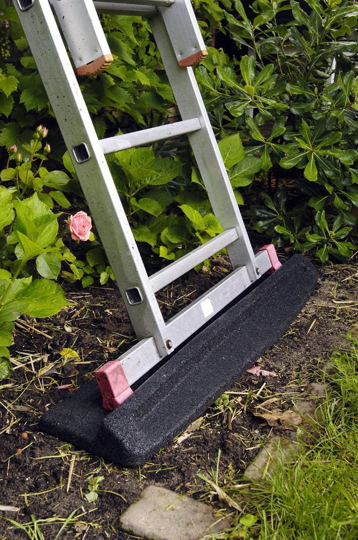 Stabile & Rutschfeste Leitermatte für festen Halt Antirutschmatte Stoppermatte Größe XL 1.270x300mm Leitersicherung Schwarz Standfuß Leiter Stopmatte Matte Bodenschoner Topleiter