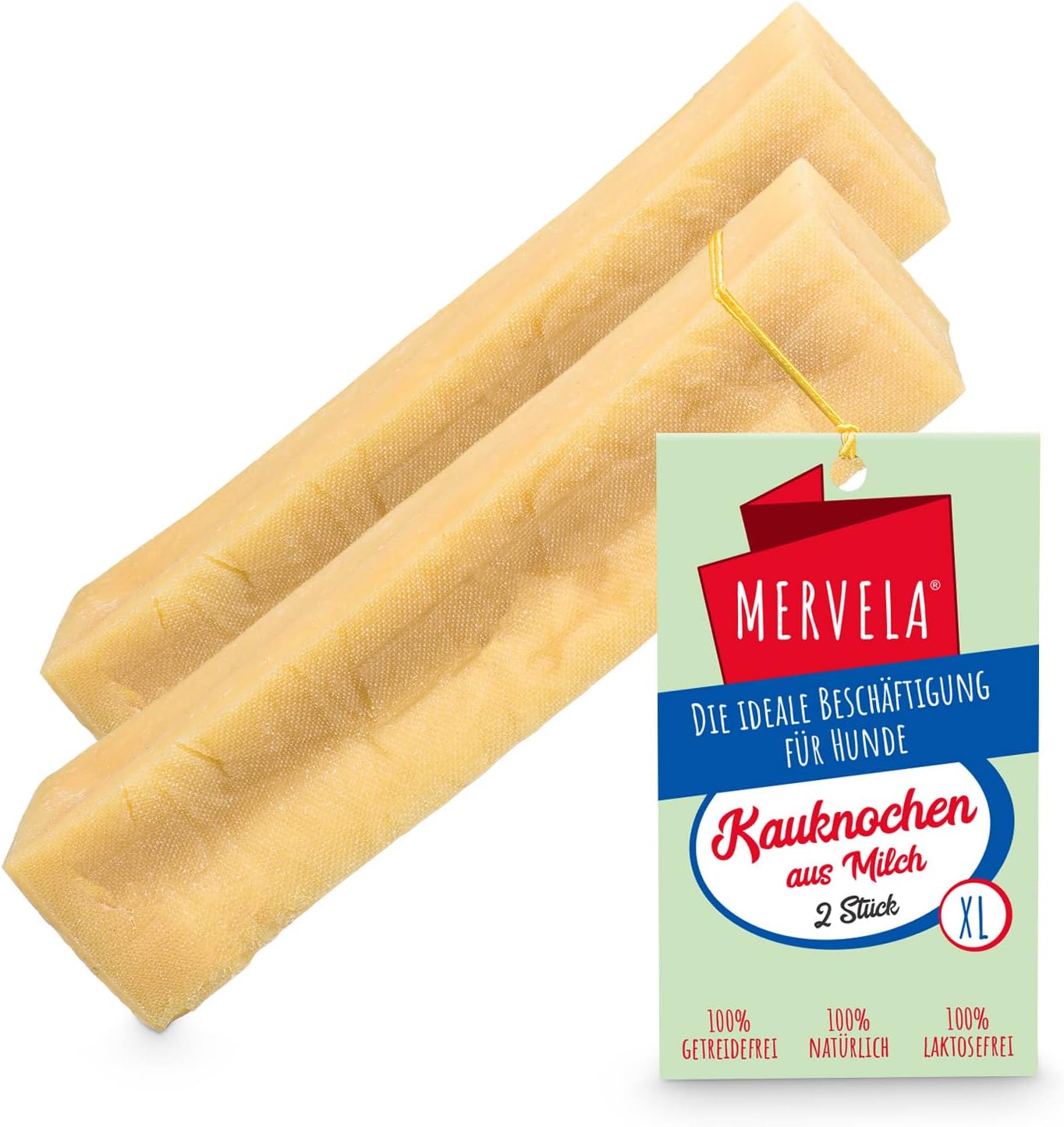 MERVELA® Kaukäse für Hunde | 2 * 120 Gramm | XL | Käseknochen ... MERVELA® Kaukäse für Hunde | 2 * 120 Gramm | XL | Käseknochen ...